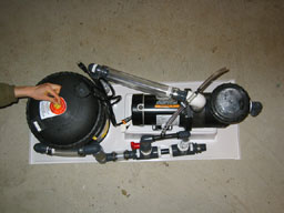 855And the air release valve is snug but not too tight. Plug in the pump and run a few minutes.