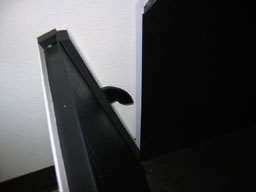 110Front hook into side slot.