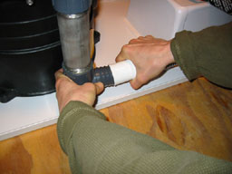 675If there is no ozonator, attach a hose to elbow below stainless pipe.