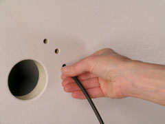 957For each air switch, put a rubber tube into little hole in back(shown here in the wrong location.
